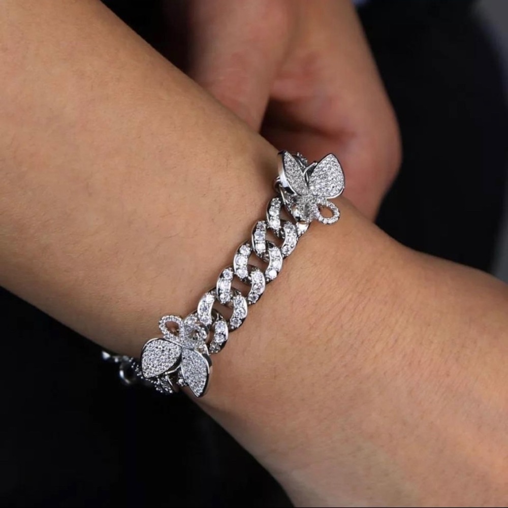 cuban butterfly bracelet - Picture 4 of 6